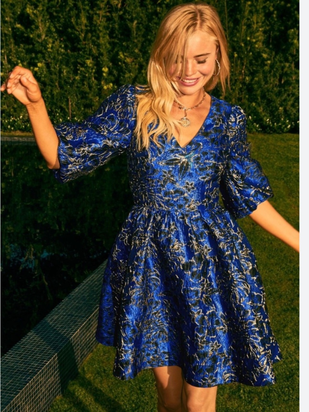Lilly Pulitzer NWT Calyssa Party Dress Twilight Floral Brocade Size 4